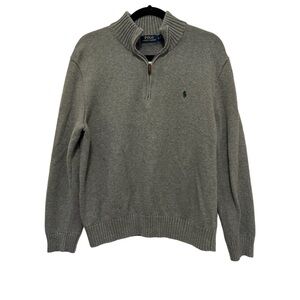 Polo by Ralph Lauren Charcoal Zip-Up Sweater